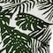 Homeroots 20" Green And White Tropical Botanical Linen Throw Pillow Cover with Embroidery 608181 - alternate 3