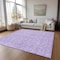 Homeroots 10' X 14' Lilac And Ivory Floral Washable Indoor Outdoor Area Rug 581875 - alternate 5