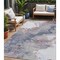 Homeroots 5' X 8' Blush And Gray Abstract Washable Indoor Outdoor Area Rug 631874 - alternate 1