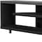 Homeroots 16in Black and Gray Open Shelving TV Stand 332885 - alternate 3