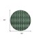 Homeroots 8' Olive Green And Charcoal Round Geometric Washable Indoor Outdoor Area Rug 577075 - alternate 3