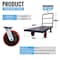 5Seconds Brand STEEL STRONG Heavy Duty Diamond Plated Industrial Platform Cart 48inX24in with 3300 lbs Capacity 555017-1 - alternate 5