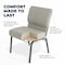 Flash Furniture Gray Dot Fabric Church Chair, PK4 4-FD-CH0221-4-SV-GYDOT-BAS-GG - alternate 5