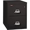 Fireking 15-1/4" W 2 Drawer Fire-Resistant Vertical File Cabinet, Black, Legal 2-2131-CBL - alternate 1