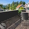 Wrightmaster 2.5 ft. x 25 ft. Black Balcony Privacy Fence Screen with UV Blockage for Balcony Patio Deck Yard ZR-2525BK - alternate 6