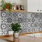 Homeroots 12" X 12" Shades of Grey Mosaic Peel and Stick Removable Tiles 556420 - alternate 5