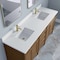 James Martin Vanities Brittany 72" Dbl Vanity, Pecan w/ Sgl Hole 3 CM White Zeus Silestone Top and Matching Backsplash 655-V72-PCN-1WZ - alternate 7