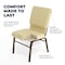 Flash Furniture Fabric Church Chair w/Book Rack, Beige XU-CH-60096-BGE-BAS-GG - alternate 6