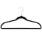 Nahanco 17 1/4in Black Slimline Velvet Suit Hanger w/ Notches, 100PK HSL17PB - alternate 1