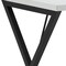Homeroots 55" White and Black Wood and Metal Writing Desk With Three Drawers 543794 - alternate 6
