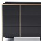 Homeroots 29" Black And Brushed Bronze Dresser 284191 - alternate 4
