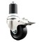 Service Caster 3 Inch 316SS Hard Rubber Swivel 1-3/4 Inch Expanding Stem Caster Lock Brake SCC SCC-SS316TTLEX20S314-HRS-134 - alternate 1