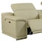 Homeroots Beige Italian Leather Power Reclining U Shaped Six Piece Corner Sectional With Console 476587 - alternate 5