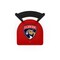 Holland Bar Stool Co 30" Blk Wrinkle Florida Panthers Stationary Bar Stool, Ladder Back L00430FlaPan - alternate 3