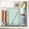 Martha Stewart Kerry Plastic Stackable Office Desk Drawer Organizers with Gold Trim, Various Sizes, Set of 8 BE-PB3371-G-8-CLRGLD-MS - alternate 3