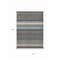 Homeroots 10' X 14' Taupe Beige And Pewter Striped Washable Indoor Outdoor Area Rug 614850 - alternate 6