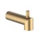 Kibi Circular Wall Mounted 1/2 in Slip-On Tub Spout with Diverter, Brushed Brass TS102BB - alternate 1