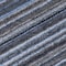 Homeroots 8' Denim Blue And Gray Round Striped Washable Indoor Outdoor Area Rug 577765 - alternate 4