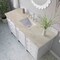 James Martin Vanities Brittany 60" Single Vanity in Bright White, w/ 3 CM Tajnar Eclos Top 655-V60S-BW-3TJR - alternate 3
