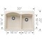 Blanco Diamond 1-3/4 Bowl Dual Deck, Soft White 443063 - alternate 3