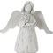 Homeroots Set of Six 6" White Washed Polyresin Angel Figurine Tabletop Sculpture, 6PK 518053 - alternate 4