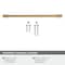 Amerock Riva 10-1/16 inch 256mm Center-to-Center Champagne Bronze Cabinet Pull BP55490CZ - alternate 2