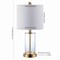 Jonathan Y Abner 21" Glass Modern Contemporary USB Charging LED Table Lamp, Brass Gold, 2PK JYL8500B-SET2 - alternate 7