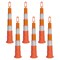Jrex Safety 42 in Orange Channelizer Cone with (4) 6 in Diamond Grade Sheeting, 6PK CHO42-JR-6-DG-6PK - alternate 1
