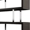 Homeroots 67" Black And Silver Metal and Wood Three Tier Etagere Bookcase 555014 - alternate 4
