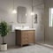 James Martin Vanities Brittany 36" Sgl Vanity, Pecan w/ Sgl Hole 3 CM White Zeus Silestone Top and Matching Backsplash 655-V36-PCN-1WZ - alternate 6