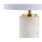 Jonathan Y Eliza 25.5" Contemporary Modern Alabaster Column LED Table Lamp w/ Nightlight Base, White/Gold Leaf JYL6203A - alternate 7