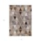 Homeroots 8' X 10' Brown Beige And Khaki Geometric Washable Indoor Outdoor Area Rug 583019 - alternate 7
