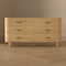 Manhattan Comfort Solara 68 in Solid Wood Dresser in Natural Oak (6-Drawer) DR1789-1 - alternate 6