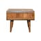 Homeroots 26in Brown Solid Wood Open Shelving TV Stand 719190 - alternate 6