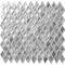 Apollo Tile Silver 10.8 in x 11.4 in Glass Glossy Floor and Wall Mosaic Tile 8.55 sqft/case, 10PK APLADI8801A - alternate 8