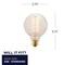 Bulbrite 40- Watt Equivalent G30 Dimmable Medium Screw LED Light Bulb Amber Light 2200K, 4PK 861378 - alternate 8