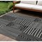 Homeroots 8' X 10' Black And Ivory Geometric Washable Indoor Outdoor Area Rug 596905 - alternate 1