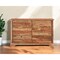 Homeroots 60" Brown Solid Wood Live Edge Six Drawer Double Dresser 552246 - alternate 13