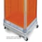 Azar Displays Four-Sided Pegboard Tower Floor Display, Rotating Wheeled Base, 16 in W x 67 in H, Orange 700407-ORG - alternate 4