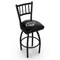 Holland Bar Stool Co 36" Blk Wrinkle Los Angeles Kings Swivel Bar Stool, Jailhouse Back L01836LAKing - alternate 1