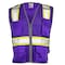 Dome75 Hi-Vis Safety Vest SM/MD Class Non-ANSI/Enhanced Visibility , Zipper 6 Pockets, 2 Mic Tab DV2183 - alternate 3