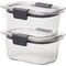 Rubbermaid Brilliance 1.3 C. Clear Rectangle Food Storage Container, 2PK 2183416 - alternate 4