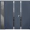 Vdomdoors Steel Double Doors Cynex 6777 Grey Sidelight Exterior Window Stainless Inserts Single Modern Painte CYNEX6777DEXD-GRE-LH-O-W72+12 x H80 - alternate 1