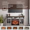Edendirect 55 in. Freestanding Electric Fireplace Inserts Heater in Gray ZR-W1769132643 - alternate 6