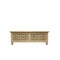 Homeroots 46in Antique White Solid Carved Wood Scroll Bench with Flip Top 489210 - alternate 1