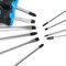 Neiko Magnetic Screwdriver Set, 10 Piece, Slotted Head Tip with Non-Slip Cushioned Handle Grips 01378A - alternate 2
