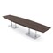 Skutchi Designs Boat Conference Table With Power, 48 in W, 168 in L, Brown HAR-BOT-48x168-DOU-H3041-NA - alternate 1