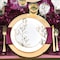 Smarty Had A Party 7.5" White w/Gold Antique Floral Round Disposable Plastic Appetizer/Salad Plates (120 Plates), 120PK 927WG-CASE - alternate 9