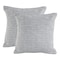 Homeroots Set of Two Gray Chevron Cotton Throw Pillow, 2PK 554594 - alternate 3