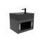 Castello Usa Nile 24-inch Black Vanity Set with Black Top and Black Handles CB-MC-24BLK-BL-2053-BL - alternate 4